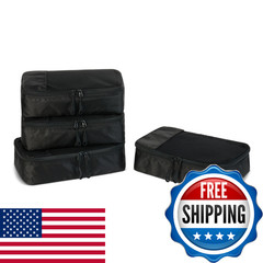 Retailer Essentials 4-Piece Space-Saving Packing Cubes Travel Accessories Set