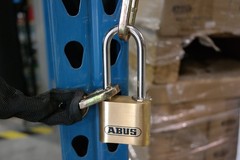 ABUS 180/50 Solid Brass Combination Padlock, Long Stainless Steel Shackle (2-…