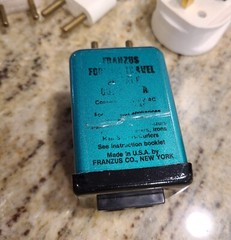 FRANZUS Foreign Travel Voltage 1600 Watt Converter Kit Vintage CA-1600 READ