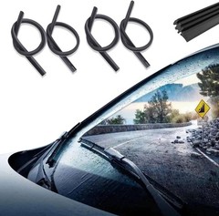 4PCS 28″ Silicone Windshield Wiper Blade Refills Frameless Universal Fit