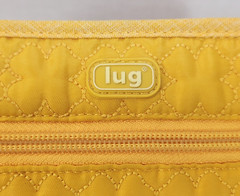 Lug Quilted Yellow FLIPPER Jewelry Clutch Wristlet Travel Organizer 7.5x4x1.5