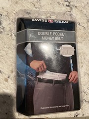 SWISS GEAR DOUBLE POCKET MONEY BELT NEW IN THE PACKAGE Fits Up To 45in