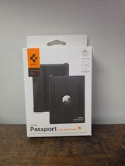 Spigen Passport RFID Wallet w/ Air Tag – Black