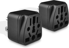 6 US Travel Plug Adapter EU/UK/Australia/JP/Asia/Italy/Swiss to American…