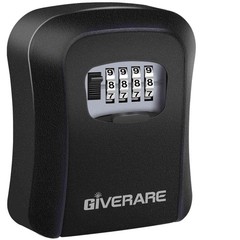 GIVERARE Key Lock Box Combination 4 Digits, Aluminum Alloy Lockbox, Metal Wat…