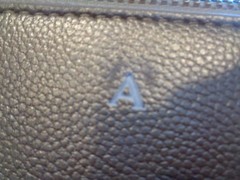 Mark and Graham Fortune Vegan Cookie Cosmetic Case mono A gold New wo tag