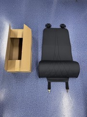 Car Driver Seat Leg Extender Support Cushion Black Durable Leather Surface