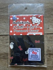 Hello Kitty Made in Japan Laminated Passport Cover Sleeve NEW 2016 Black
