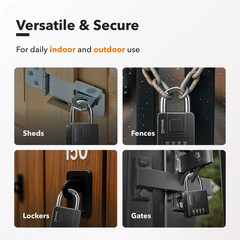 Combination Lock for Outdoor & Indoor | Heavy Duty, Weatherproof, 4-Digit Securi
