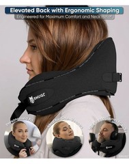 New! SNUGL Memory Foam Neck Support Pillow Cushion Marlin Blue Great For Travel!