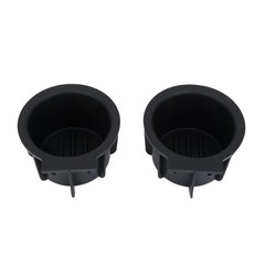 Front Console Cup Holder Inserts(2PCS).Replaces Part # Black