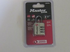 Master Lock Brass Colored 4680DNKL Luggage Padlock TSA Accepted NIP