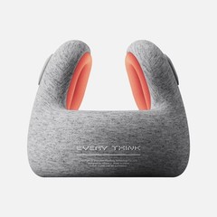EVERYTHINK E2 Travel Neck Pillow, Light Gray | U Memory Foam Airplane Car Travel