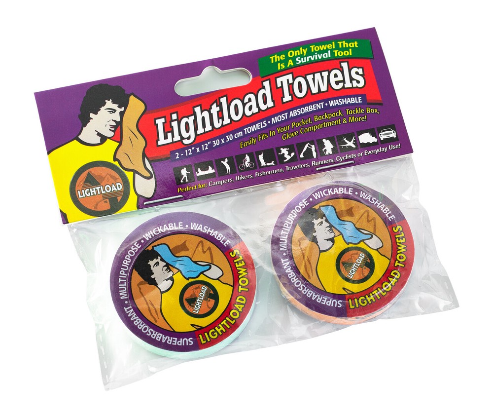 Lightload Towels 2 Pack 12×12″ .2 oz.