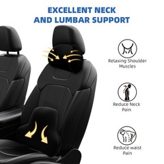 Car Neck Cushion Memory Foam Lumbar Back Support Universal Car Headrest Pillow