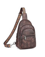 Sling Bag for Women, Designer Small Crossbody Bags, Coffee Brown Retro Style