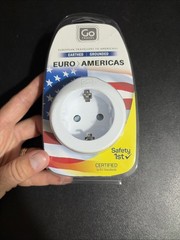 Go Travel Adapter Journey Holiday adapter Europe to USA