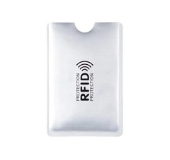 Silver RFID Protection Card Sleeves – Secure Your Credit and Debit Cards