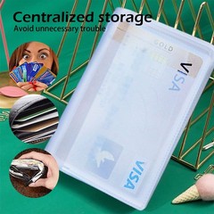 Lxnoap Plastic Wallet Insert Credit (10 page 20 slots, 2 Pack), Transparent