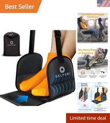 Portable Airplane Footrest for Airplane Travel – Comfortable Foot Hammock w/M…