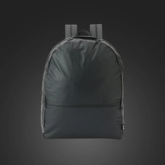 TO&FRO Premium Black Synthetic Leather Backpack Lightweight 12.3L Japan