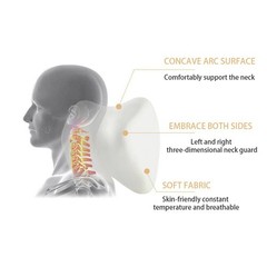 Car Seat Headrest Pillow Back Waist Support Neck Head Memory Foam Cushion Set