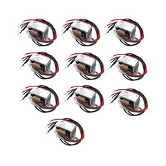 HQRP 10-Pack 120V-AC to 12V-AC Transformer Center Tapped CT 6V-0-6V 0.5A 120v…