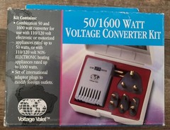 Voltage Converter Voltage Valet 50/1600 Watt Foreign Travel Kit
