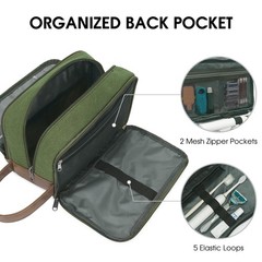 Large Water-Resistant Hanging Toiletry Bag for Travel – Dopp Kit for Men & Women