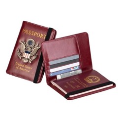 1 Slim PU Leather Travel Passport Wallet Holder RFID Blocking ID Card Case Cover