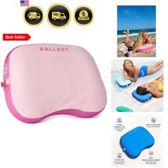 Beach Pillow – Comfy, Durable & Compact, Stays Put on Windy Beaches with Pate…