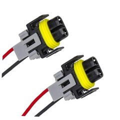 2 PCS H11 Socket Wire Harness Connectors, Waterproof Extension Wiring Harness