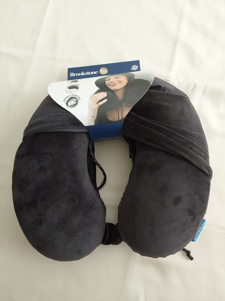 Memory Foam Large Hoodie U Shape Travel Pillow Neck Support Head Rest Soft Hood