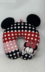 Disney Womens Multicolor Polka Dot Minnie Mouse Travel Neck Pillow One Size