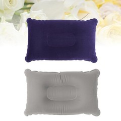 2 Pcs Portable Pillow Travel Camping Lightweight Inflatable Pillows
