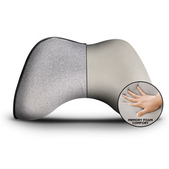 (2 pack) Auto Drive 1 Piece Memory Foam Car Head Support Polyester Gray – Univer