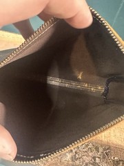 Vintage Trussardi Monogram Toiletry Bag Brown Travel Pouch Overnight Pouch