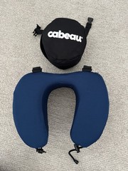 Cabeau Evolution S3 Travel Neck Pillow Navy Memory Foam Clasp Vacation