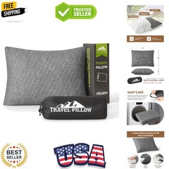 Compact Compressible Memory Foam Camping Pillow – Soft and Breathable for Travel