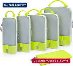 BAGSMART Compression Packing Cubes for Travel Essentials | 14 Set /6 Set /4 Set/
