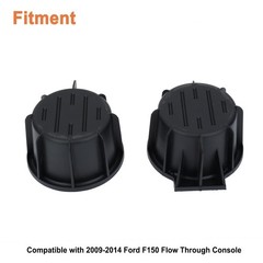 Front Console Cup Holder Inserts(2PCS).Replaces Part # Black
