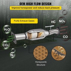 Efficiency Focused 3.6L V6 High Flow Catalytic Converter OBD III