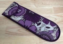 Thirty-One Flat Iron Curling Iron Hot Tools Travel Case Plum Awesome Blossom