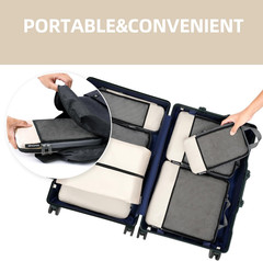 4 Set/6 Set/8 Set Compression Packing Cubes Travel Accessories Expandable Packin