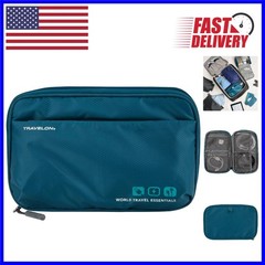Compact Tech Organizer with Zipper Closure – Perfect for Travelers