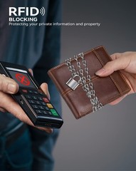 Swallowmall Mens Wallet Rfid Blocking Leather Wallet for Men Bifold Wallets w…