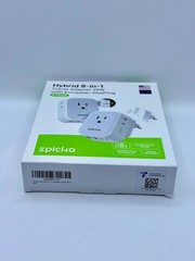 LOT of 4 – Epicka Pack of 2 Hybrid 8-in-1 Travel Adapter 20W & EU VisaPlug – NEW