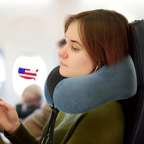 Memory Foam U Shaped Travel Pillow Neck Support Head Rest Car Plane Soft Cushion