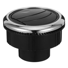 Round A/C Air Outlet Vent Electroplate Knob Type Universal 1 Count (Pack of 1)