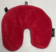 Bucky Utopia U-Shaped Neck Pillow, Cherry Red, One Size, Travel Pillow